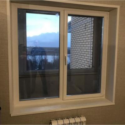 Металлопластиковое окно Rehau Synego двустворчатое с поворотно-откидной створкой 1200 x 1400 мм-3