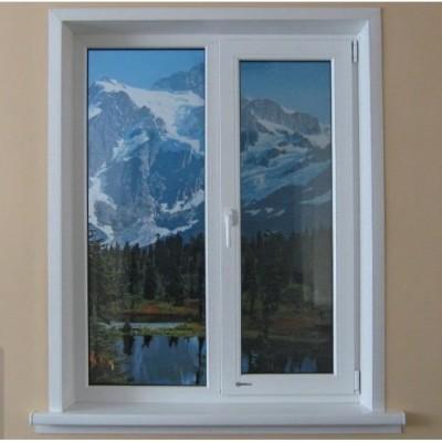 Металлопластиковое окно Glasso 5S двустворчатое с поворотно-откидной створкой 1200 x 1400 мм-4