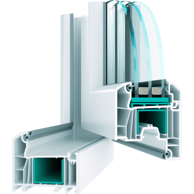 Металлопластиковые двери WDS 6S поворотно-откидные 800 x 2000 мм-1