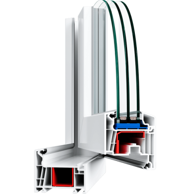 Металлопластиковое окно WHS Halo 72 одностворчатое поворотно-откидное 600 x 1000 мм-1