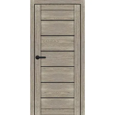 Межкомнатные Двери Portalino Doors PL-ECO-08 Черное стекло Ламинатин-4