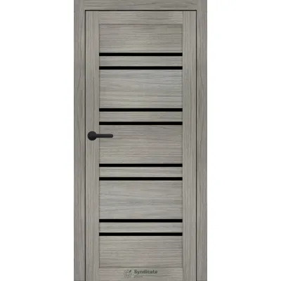 Міжкімнатні Двері Syndicate Doors SD-PVC-118 Чорне скло ПВХ плівка-4