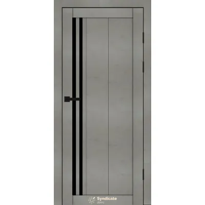 Межкомнатные Двери Syndicate Doors SD-PVC-136 Черное стекло ПВХ плёнка-4