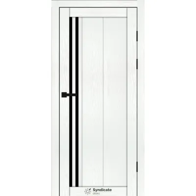 Межкомнатные Двери Syndicate Doors SD-PVC-136 Черное стекло ПВХ плёнка-6