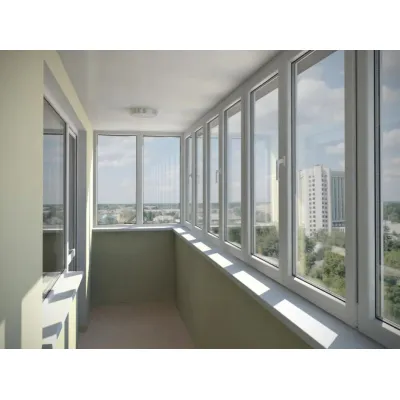Балкон пластиковый WDS, Г-образный, 3500x1500 мм-1