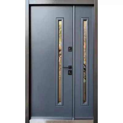 Входные Двери Slim S 1200 антрацит Страж-1