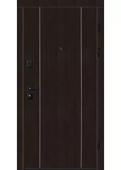 Двері 9000-02 з вертикальним алюм.молдінгом "Новий Мир"
