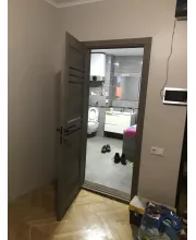Межкомнатные Двери Leador Doors Sovana серое дерево Черное стекло ПВХ плёнка Межкомнатные Двери Leador Doors Sovana серое дерево Черное стекло ПВХ плёнка