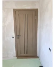Двері Leador Doors Verona дуб мокко Чорне скло