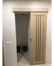 Двері Leador Doors Verona дуб мокко Чорне скло