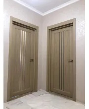 Двері Leador Doors Verona дуб мокко Чорне скло Двері Leador Doors Verona дуб мокко Чорне скло