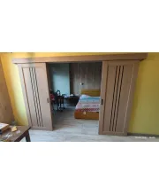 Двері Leador Doors Verona дуб мокко Чорне скло