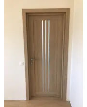 Двері Leador Doors Verona дуб мокко Чорне скло Двері Leador Doors Verona дуб мокко Чорне скло