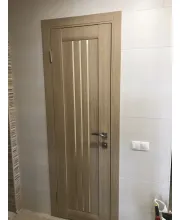Двері Leador Doors Verona дуб мокко Чорне скло