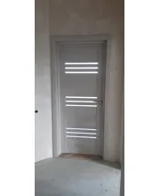 Межкомнатные Двери Leador Doors Sovana дуб мокко Черное стекло ПВХ плёнка