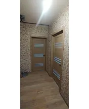 Межкомнатные Двери Leador Doors Sovana дуб мокко Черное стекло ПВХ плёнка