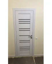 Міжкімнатні Двері Darumi Doors Versal дуб ольс Чорне скло Ламінатин