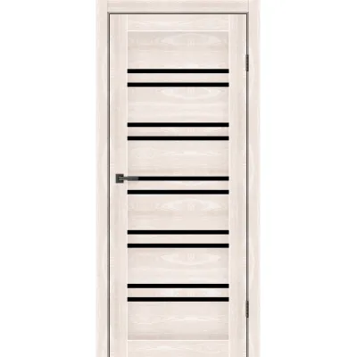 Межкомнатные Двери MSDoors Eko Atlanta с черным стеклом Ламинатин-0