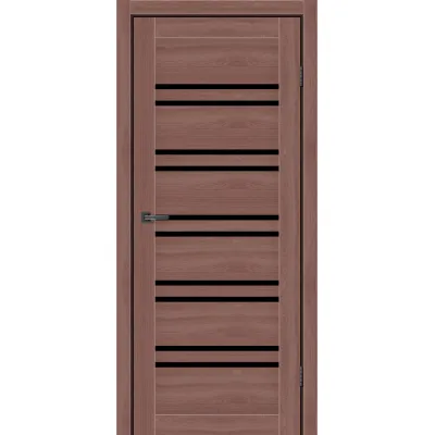 Межкомнатные Двери MSDoors Eko Atlanta с черным стеклом Ламинатин-2