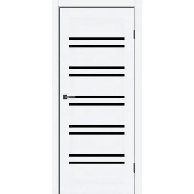 Межкомнатные Двери MSDoors Eko Atlanta с черным стеклом Ламинатин-3