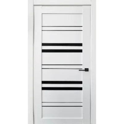 Межкомнатные Двери Allegro Lino Черное стекло ПВХ плёнка-0