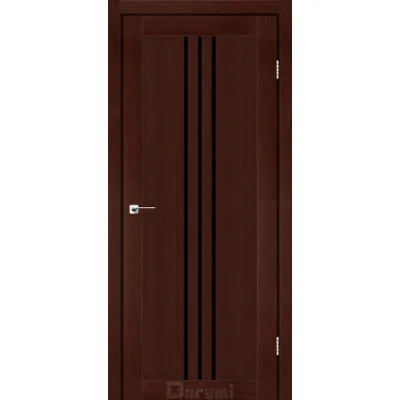 Міжкімнатні Двері Darumi Doors Christi венге панга Чорне скло Ламінатин-0