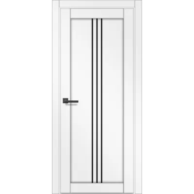 Межкомнатные Двери Gradoporte GP-53 Черное стекло ПВХ плёнка-0