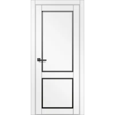 Межкомнатные Двери Gradoporte GP-68 Черное стекло ПВХ плёнка-0
