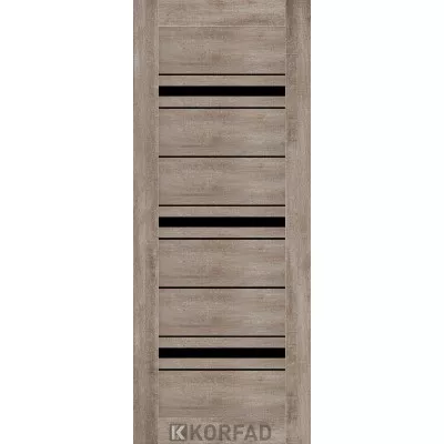 Міжкімнатні МДФ накладка на двері NO-05 BLK Korfad ПВХ плівка-0