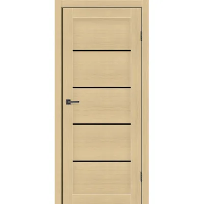 Межкомнатные Двери MSDoors Fashion Holst MONTANA с черным стеклом ПВХ плёнка-4