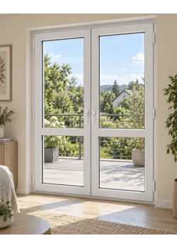 Металопластикові двері Steko IDEAL 4000 двостулкові 1500 x 2100 мм