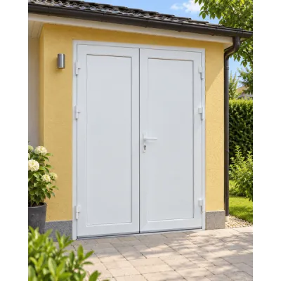 Металопластикові двері для технічних приміщень VEKA Softline 76 поворотні 1500 x 2000 мм-0
