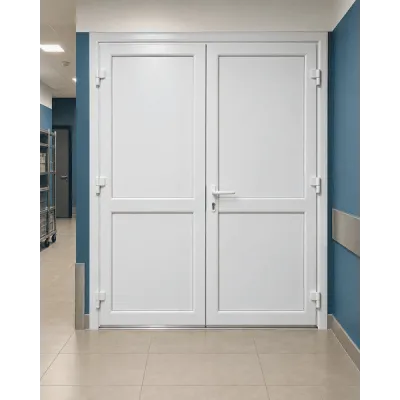 Металопластикові двері для технічних приміщень VEKA Softline 70 поворотні 1200 x 2000 мм-0