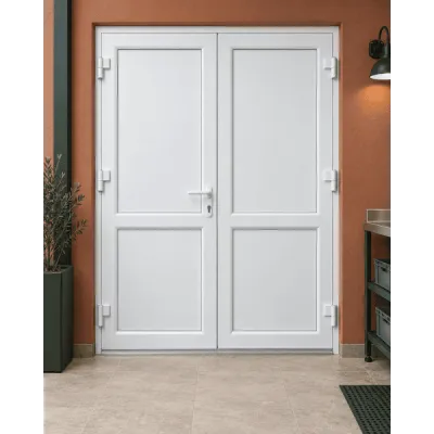 Металопластикові двері для технічних приміщень VEKA Softline 70 поворотні 1300 x 2000 мм-0