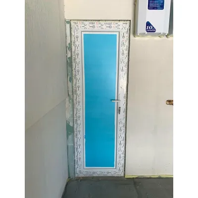 Металлопластиковые двери для технических помещений VEKA Softline 76 поворотные 800 x 2000 мм-6