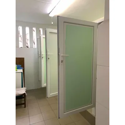 Металлопластиковые двери для технических помещений VEKA Softline 76 поворотные 800 x 2000 мм-11