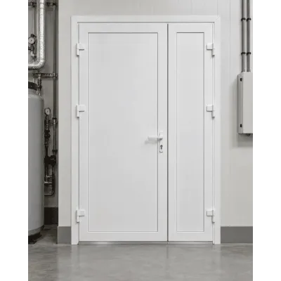 Металопластикові двері для технічних приміщень VEKA Softline 76 поворотні 1200 x 1900 мм-0