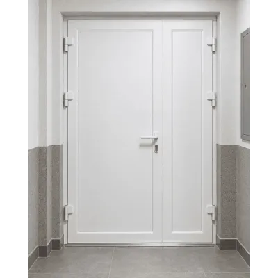 Металлопластиковые двери для технических помещений VEKA Softline 76 поворотные 1250 x 1900 мм-0