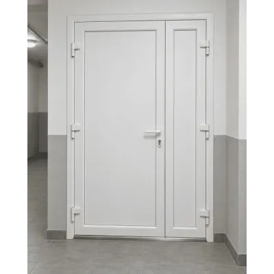 Металлопластиковые двери для технических помещений VEKA Softline 70 поворотные 1250 x 1900 мм-0
