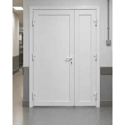 Металлопластиковые двери для технических помещений VEKA Softline 70 поворотные 1200 x 1900 мм-0