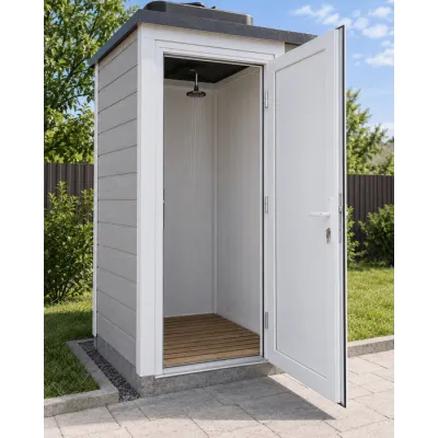 Металлопластиковые двери для технических помещений VEKA Softline 70 поворотные 950 x 1900 мм-0