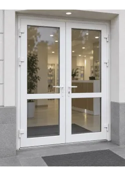 Металопластикові двері Steko S500 двостулкові 1400 x 2000 мм