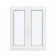 Металлопластиковое окно Veka Softline 82 2-створчатое с 2 поворотно-откидными створками ламинированное 1300×1400 мм-7-thumb