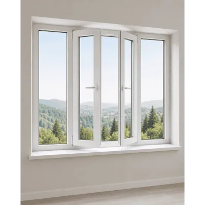 Металопластикове вікно Veka Softline 82 чотиристулкове з двома поворотно-відкидними стулками 3000x1300 мм-0