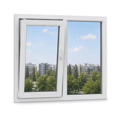 Металлопластиковое окно Epsilon Optima двустворчатое с поворотно-откидной створкой 1200 x 1400 мм-0