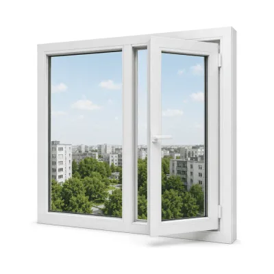 Металлопластиковое окно Rehau Euro 60 двустворчатое с поворотно-откидной створкой 1200 x 1400 мм-0