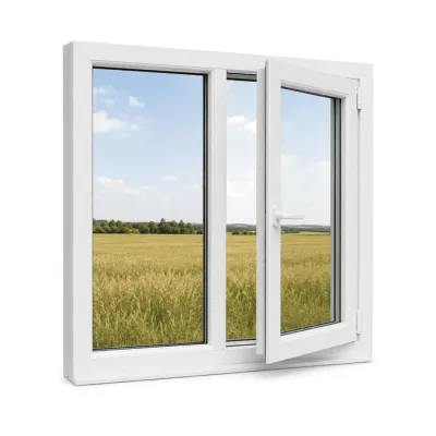 Металлопластиковое окно REHAU EURO 60 двухстворчатое с поворотно-откидной створкой 1200 x 1400 мм-0