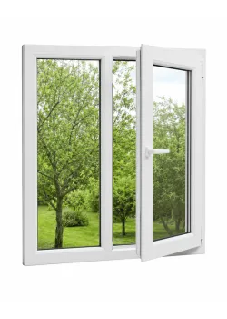 Металлопластиковое окно Aluplast Ideal 4000 двустворчатое с поворотно-откидной створкой 1200 x 1400 мм