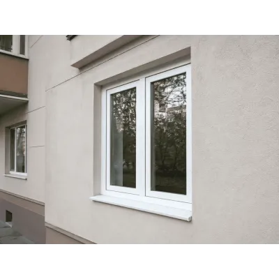 Металлопластиковое окно Rehau Euro 60 двустворчатое с поворотно-откидной створкой 1200 x 1400 мм-2