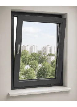 Металлопластиковое окно REHAU Euro 70 1-створчатое поворотно-откидное ламинированное 900×1200 мм